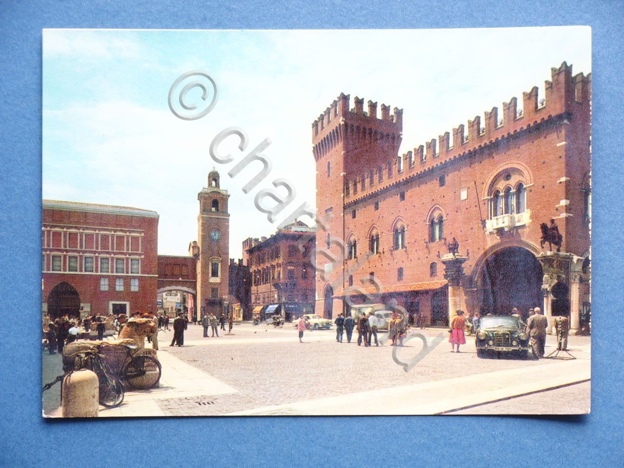 Cartolina Ferrara - Palazzo Municipale - 1959.
