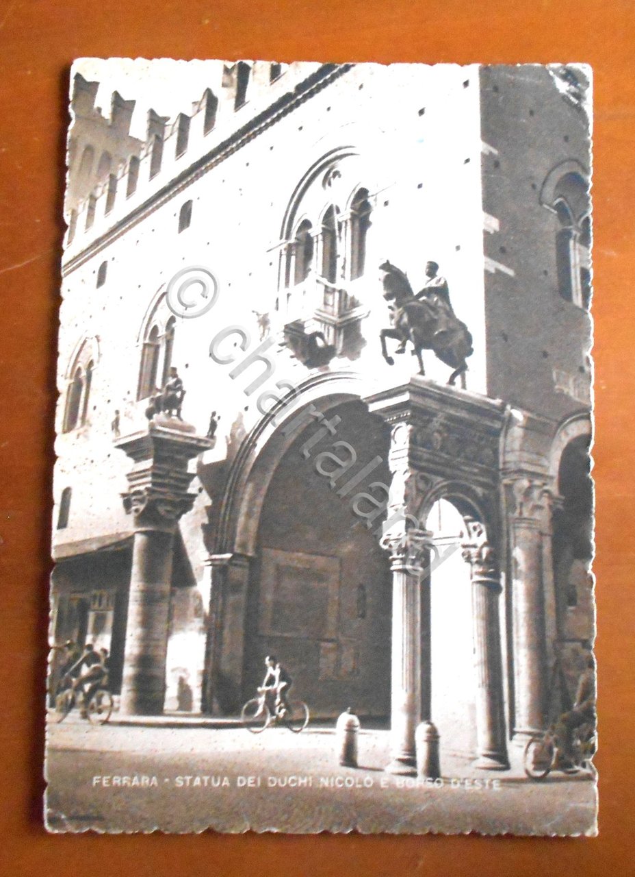 Cartolina Ferrara - Statua dei Duchi Nicolo' e Borso D' … | Immagine principale