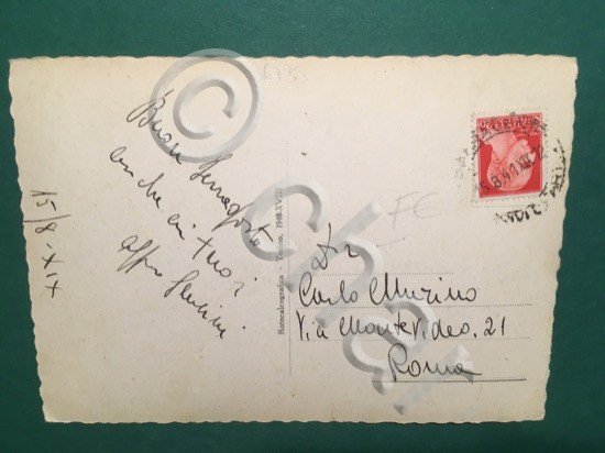 Cartolina Ferrara - Viale Cavour - 1941