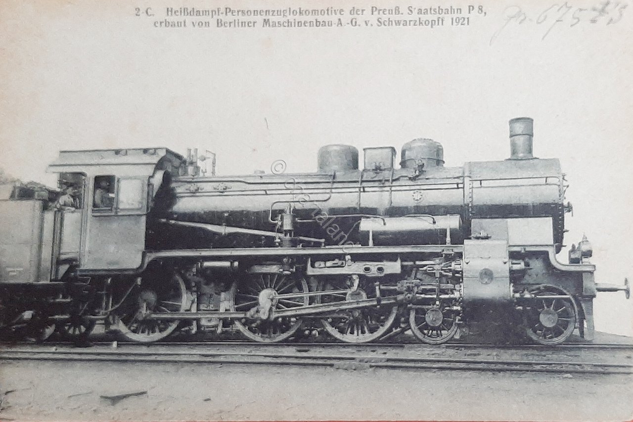 Cartolina Ferrovie - 2C - Heibdampf - Personenzuglokomotive.