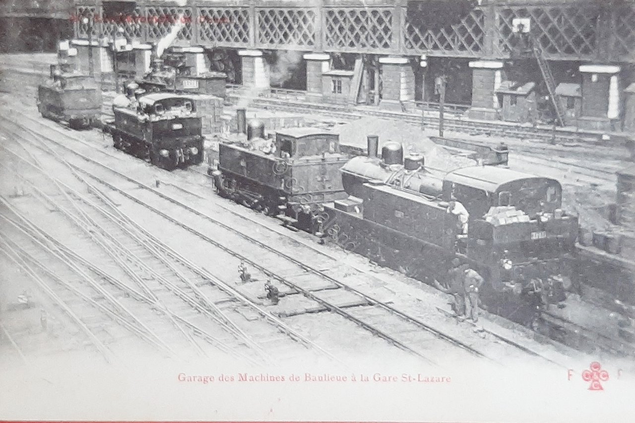 Cartolina Ferrovie - Les Locomotives - Garage des Machine de …