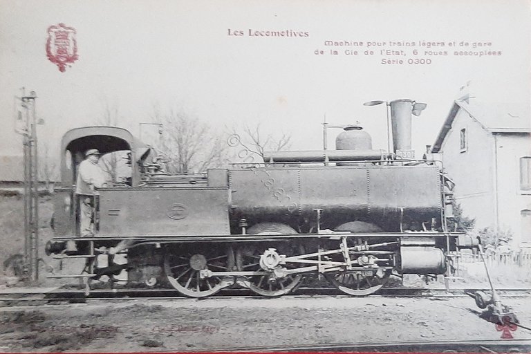 Cartolina Ferrovie - Les Locomotives - Serie 0300