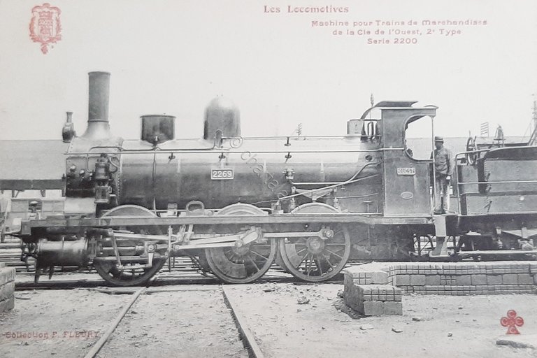 Cartolina Ferrovie - Les Locomotives - Serie 2200