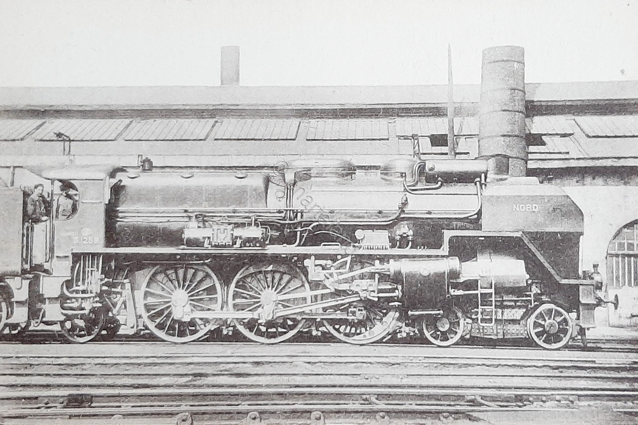 Cartolina Ferrovie - Locomotives Du Nord - Machine n 3.1259