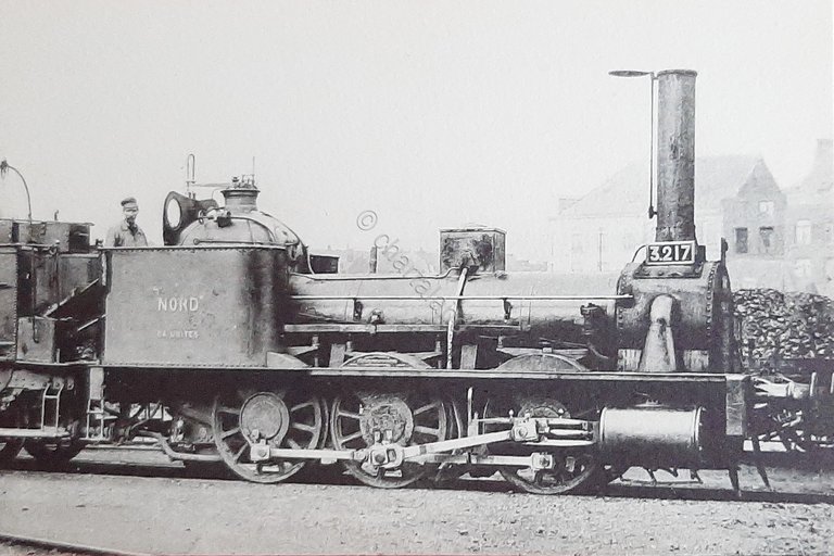 Cartolina Ferrovie - Locomotives Du Nord - Machine n 3217