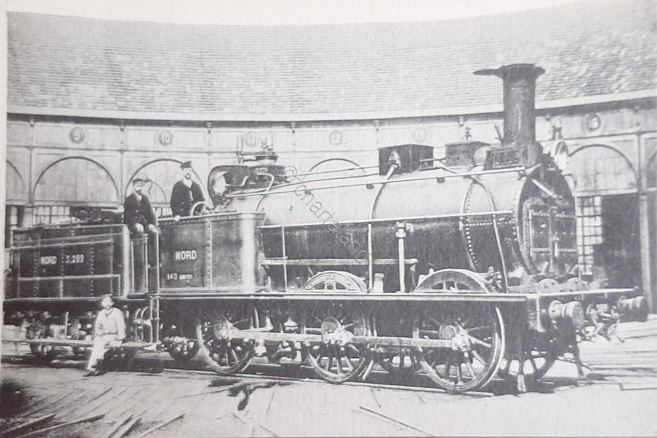 Cartolina Ferrovie - Locomotives Du Nord - Machine n 3289