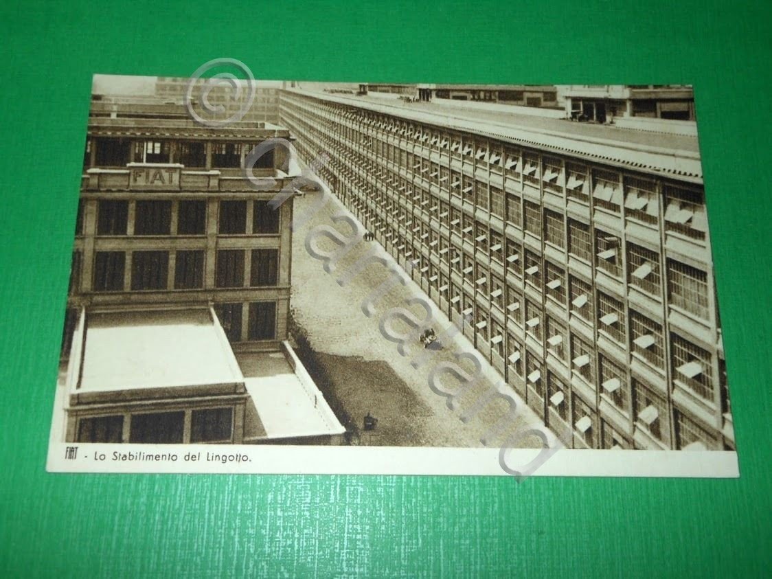 Cartolina FIAT - Lo Stabilimento del Lingotto 1930 ca.