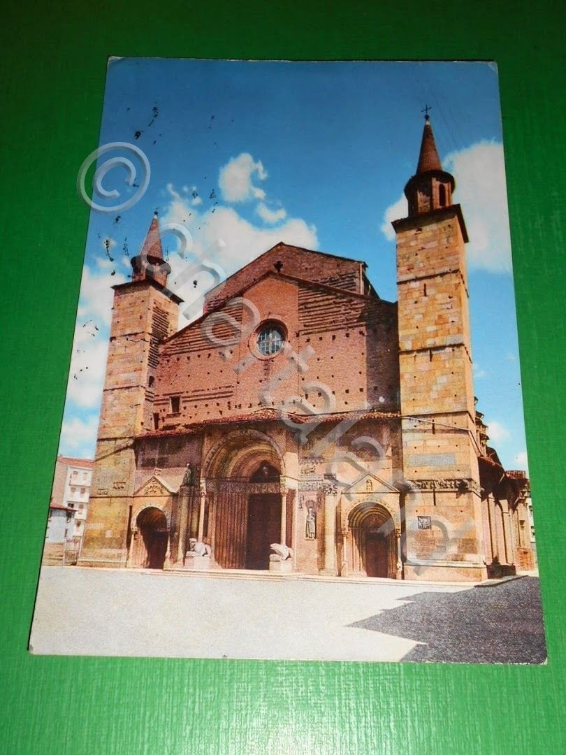 Cartolina Fidenza - Facciata del Duomo 1974.