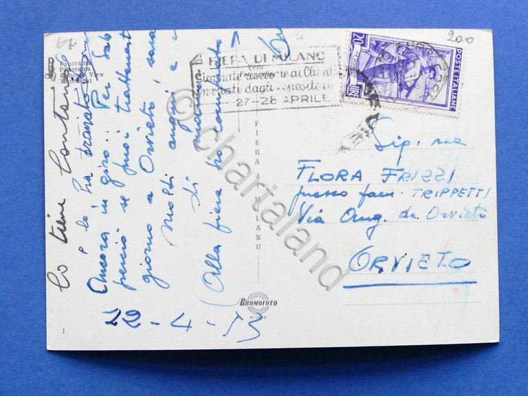 Cartolina Fiera di Milano - 1953.