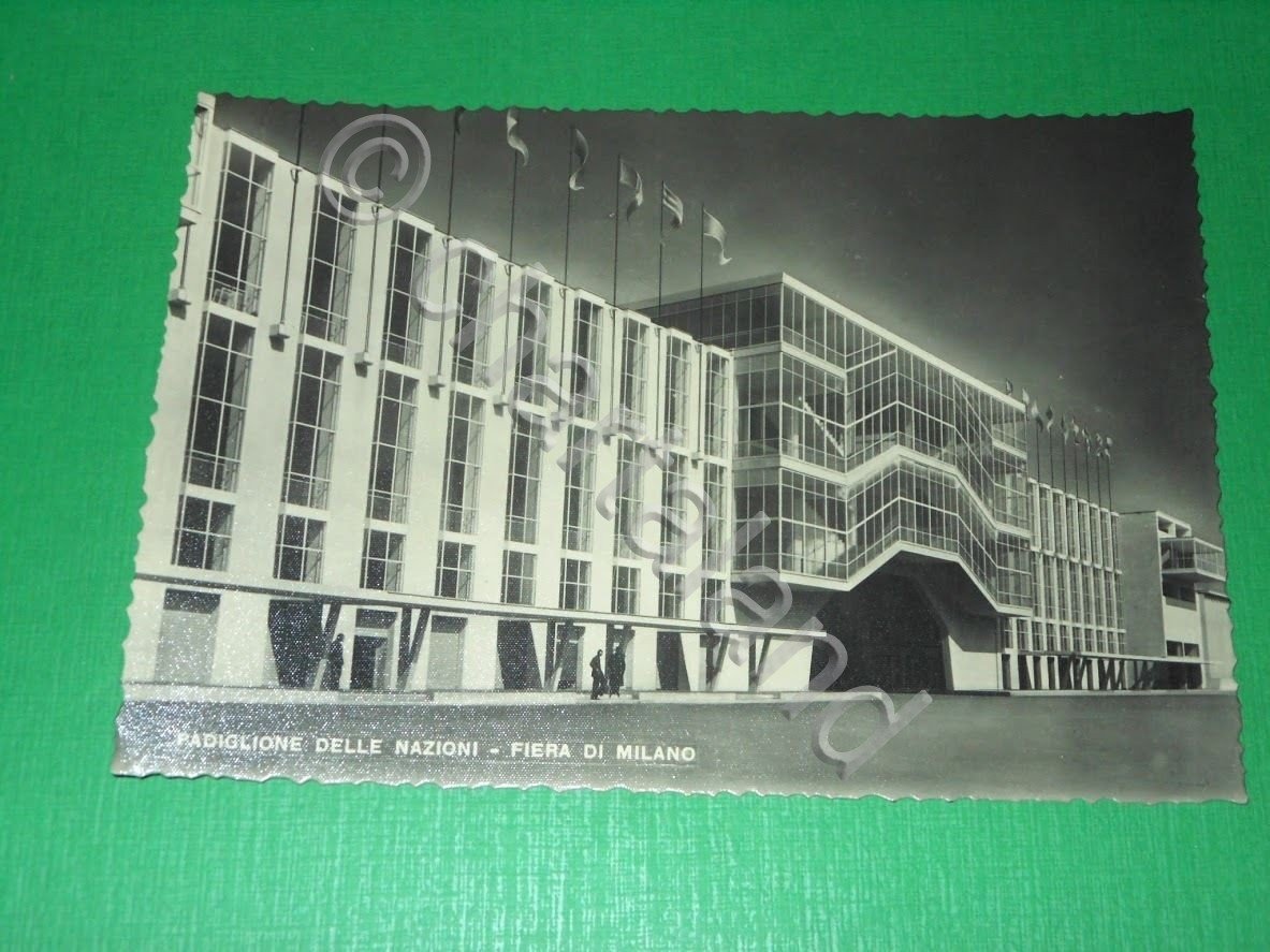 Cartolina Fiera di Milano - Padiglione delle Nazioni 1940 ca.