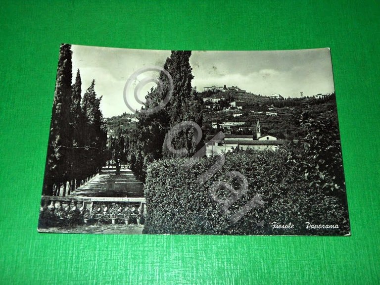 Cartolina Fiesole - Panorama 1957