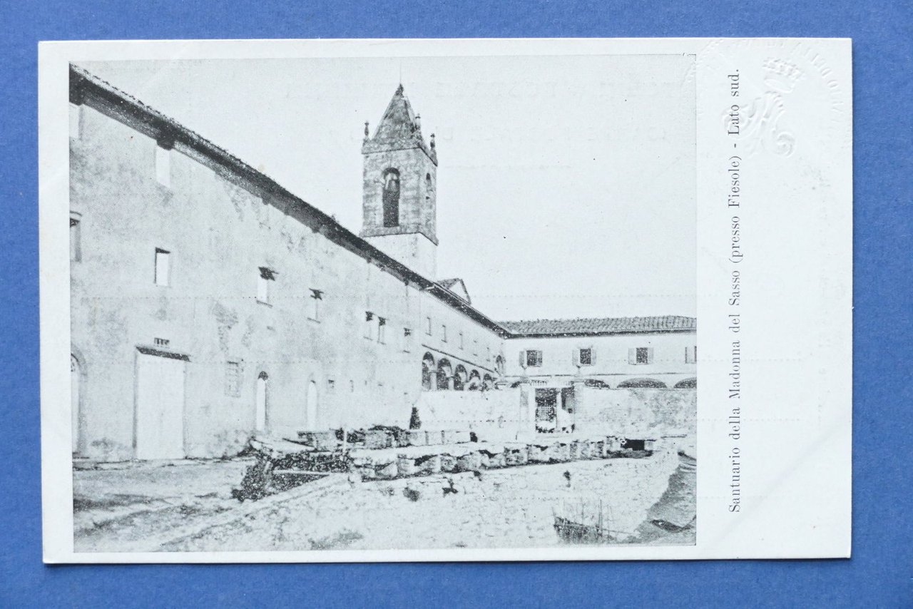 Cartolina Fiesole - Santuario della Madonna del Sasso - Lato …