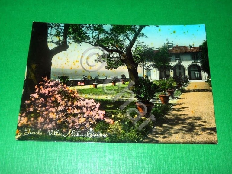 Cartolina Fiesole - Villa Medici - Giardino 1960 ca
