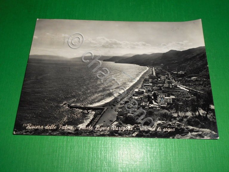Cartolina Finale Ligure - Varigotti - Visione di sogno 1955