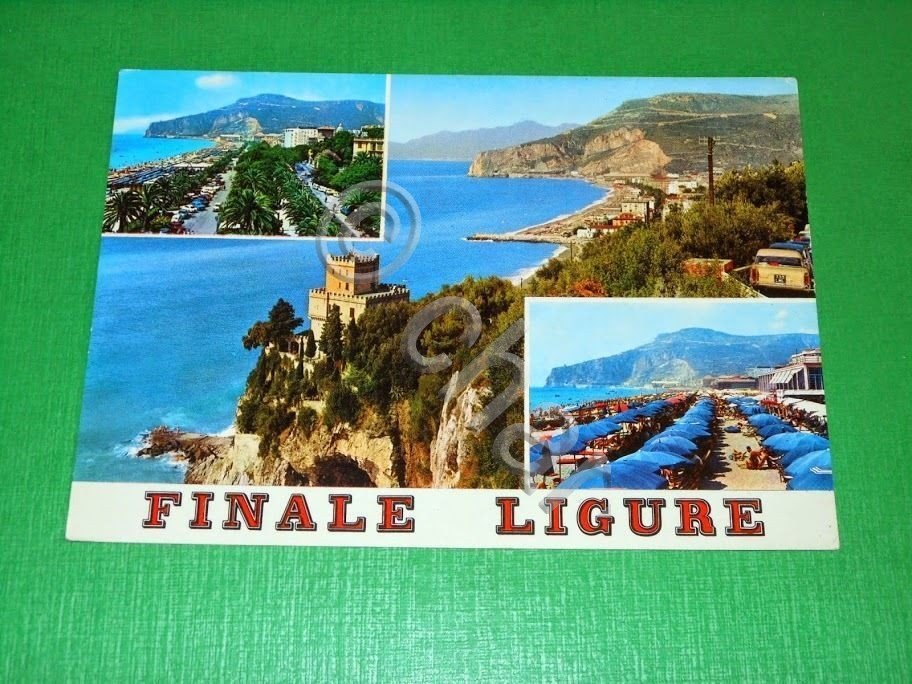 Cartolina Finale Ligure - Vedute diverse 1966.