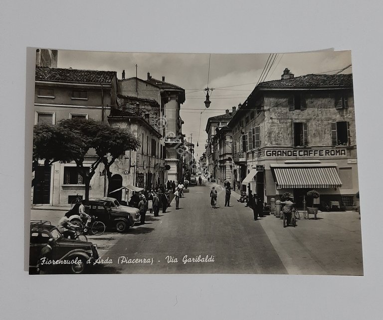 Cartolina Fiorenzuola d'Arda - Via Garibaldi - 1960 ca.