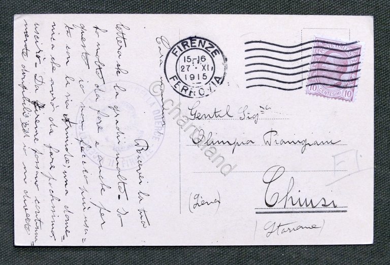 Cartolina Firenze - Cascine - Monumento ad un principe indiano …