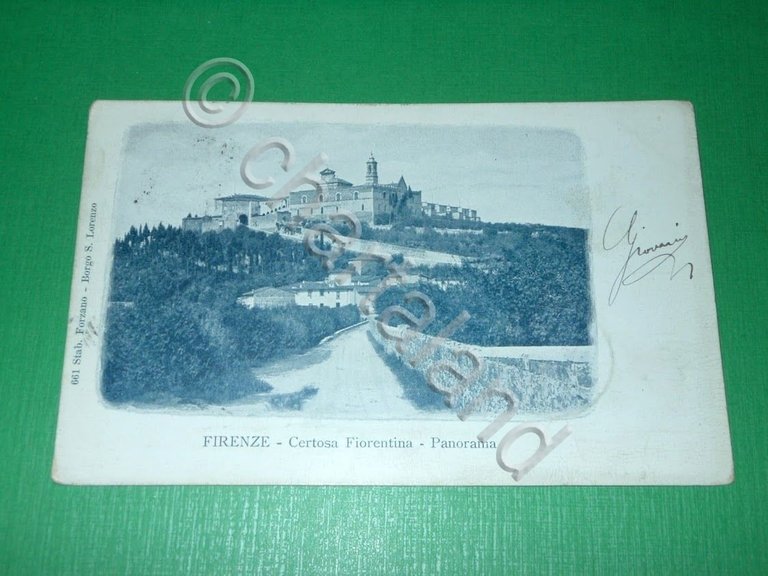 Cartolina Firenze - Certosa Fiorentina - Panorama 1903