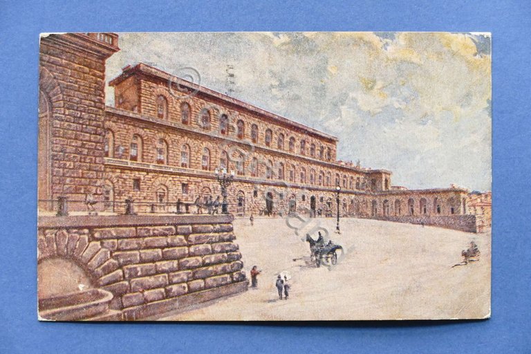 Cartolina Firenze - Palazzo Pitti - 1924.