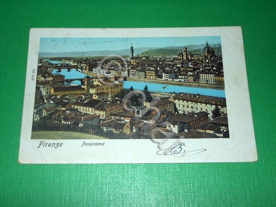 Cartolina Firenze - Panorama 1904 ca. | Immagine principale