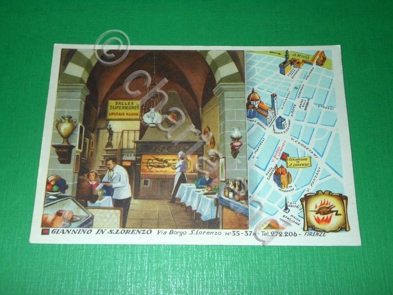 Cartolina Firenze - Pasticceria Ristorante Pizzeria Giannino in S. Lorenzo …