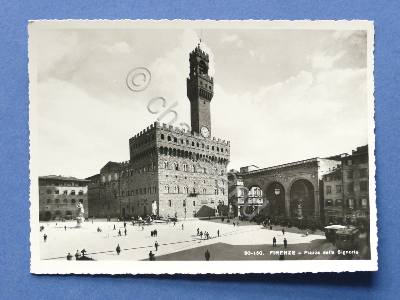 Cartolina Firenze - Piazza della Signoria - 1950 ca..