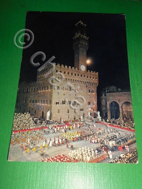 Cartolina Firenze - Piazza della Signoria - Gioco del Calcio …