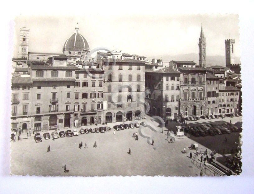 Cartolina Firenze - Piazza della Signoria 1953.