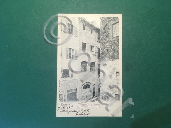 Cartolina Firenze - Piazzetta Di S. Martino - Casa Degli … | Immagine Gallery 3