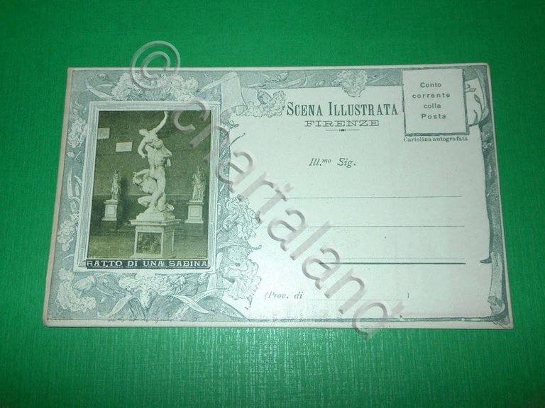 Cartolina Firenze - Scena Illustrata - Ratto di una Sabina …