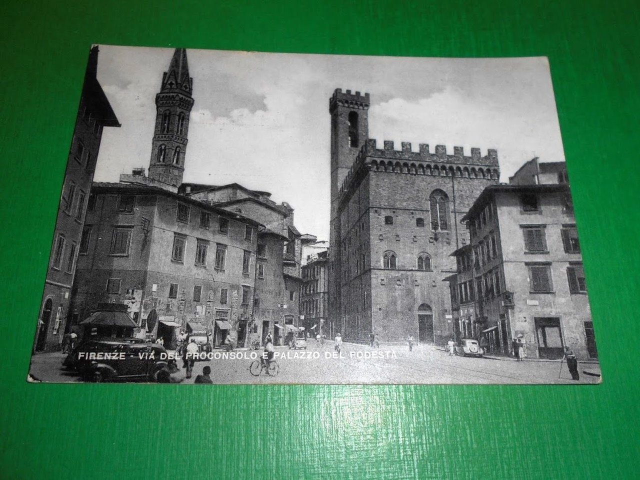 Cartolina Firenze - Via del Proconsolo e Palazzo del Podestà …