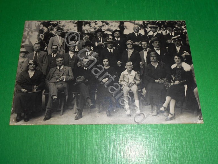 Cartolina Fiuggi - Fotografia di gruppo - Fotografo G. Petitti …