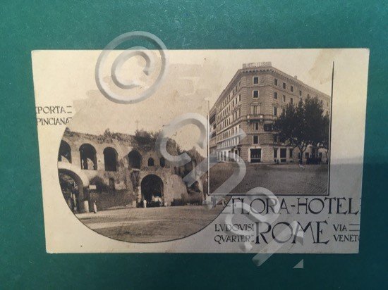 Cartolina Flora Hotel - Ludovisi Quartiere Di Roma - Via …