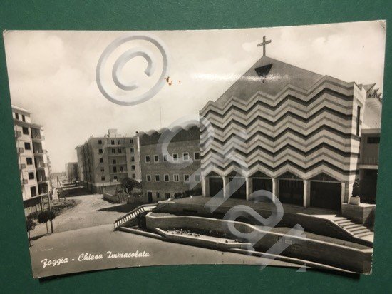 Cartolina Foggia - Chiesa Immacolata - 1961