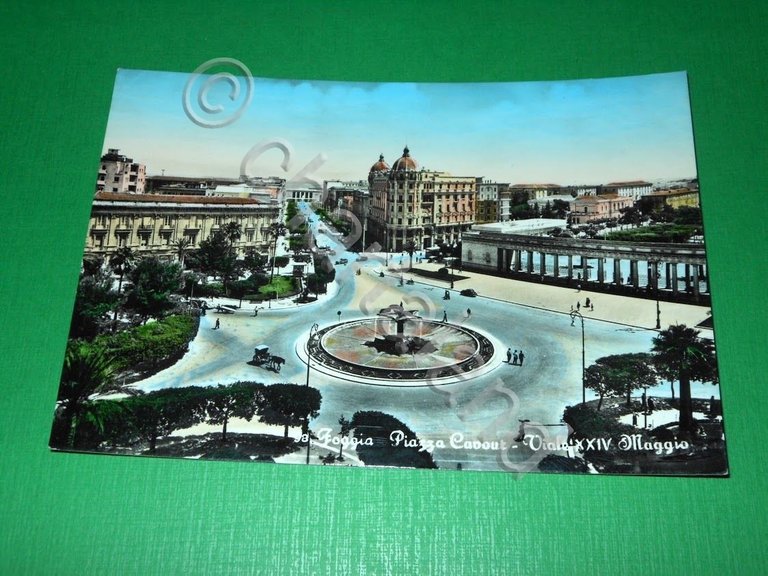 Cartolina Foggia - Piazza Cavour - Viale XXIV Maggio 1955 … | Immagine Gallery 2