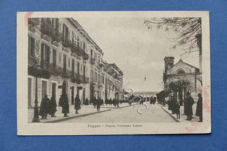 Cartolina Foggia - Piazza Vincenzo Lanza - 1916 ca.