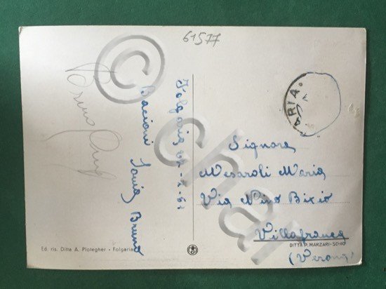 Cartolina Folgaria - Pensione Villa al Parco - 1951