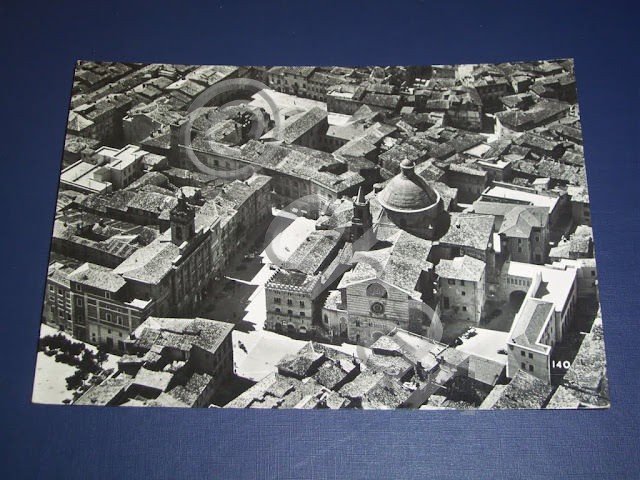 Cartolina Foligno - Panorama dall' aereo 1956.
