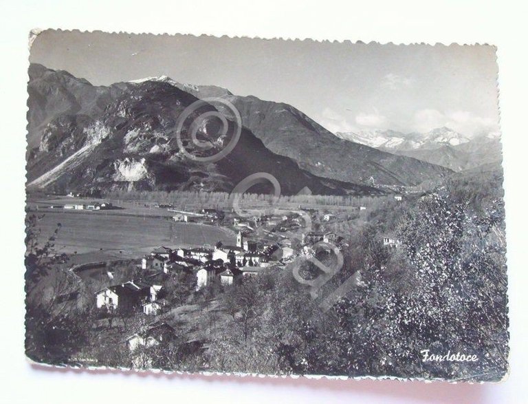 Cartolina Fondotoce - Panorama 1956