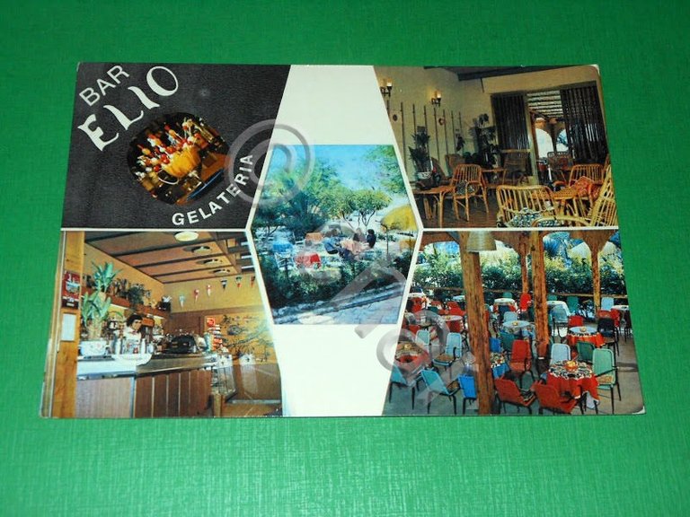 Cartolina Forio d'Ischia - Bar Gelateria Elio 1970 ca.