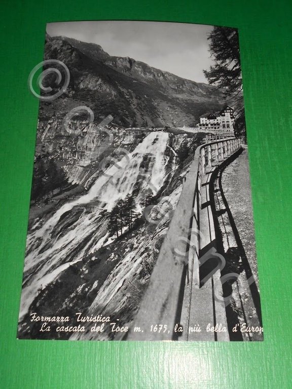 Cartolina Formazza Turistica - La cascata del Toce 1950 ca