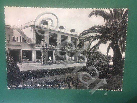 Cartolina Forte dei Marmi - Bar Cinema Lido - 1955