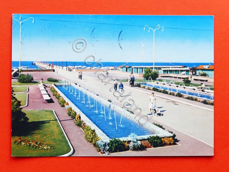 Cartolina Forte dei Marmi - Piazzale panoramico - 1960