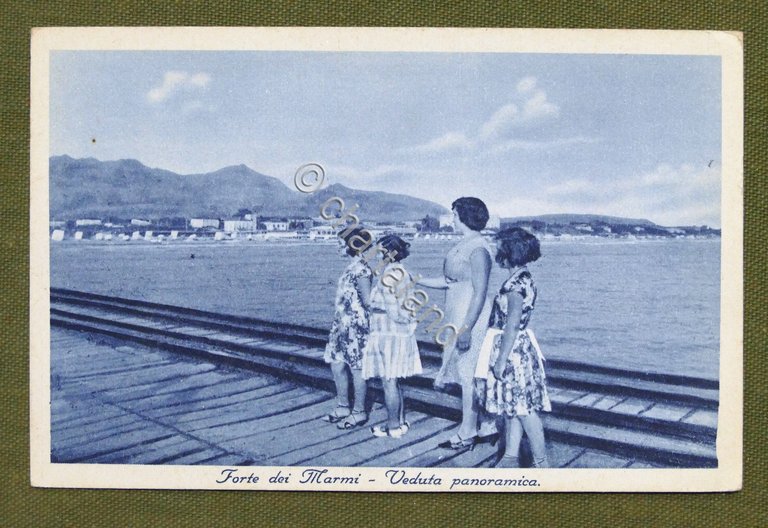 Cartolina Forte dei Marmi - Veduta panoramica - 1940 ca.