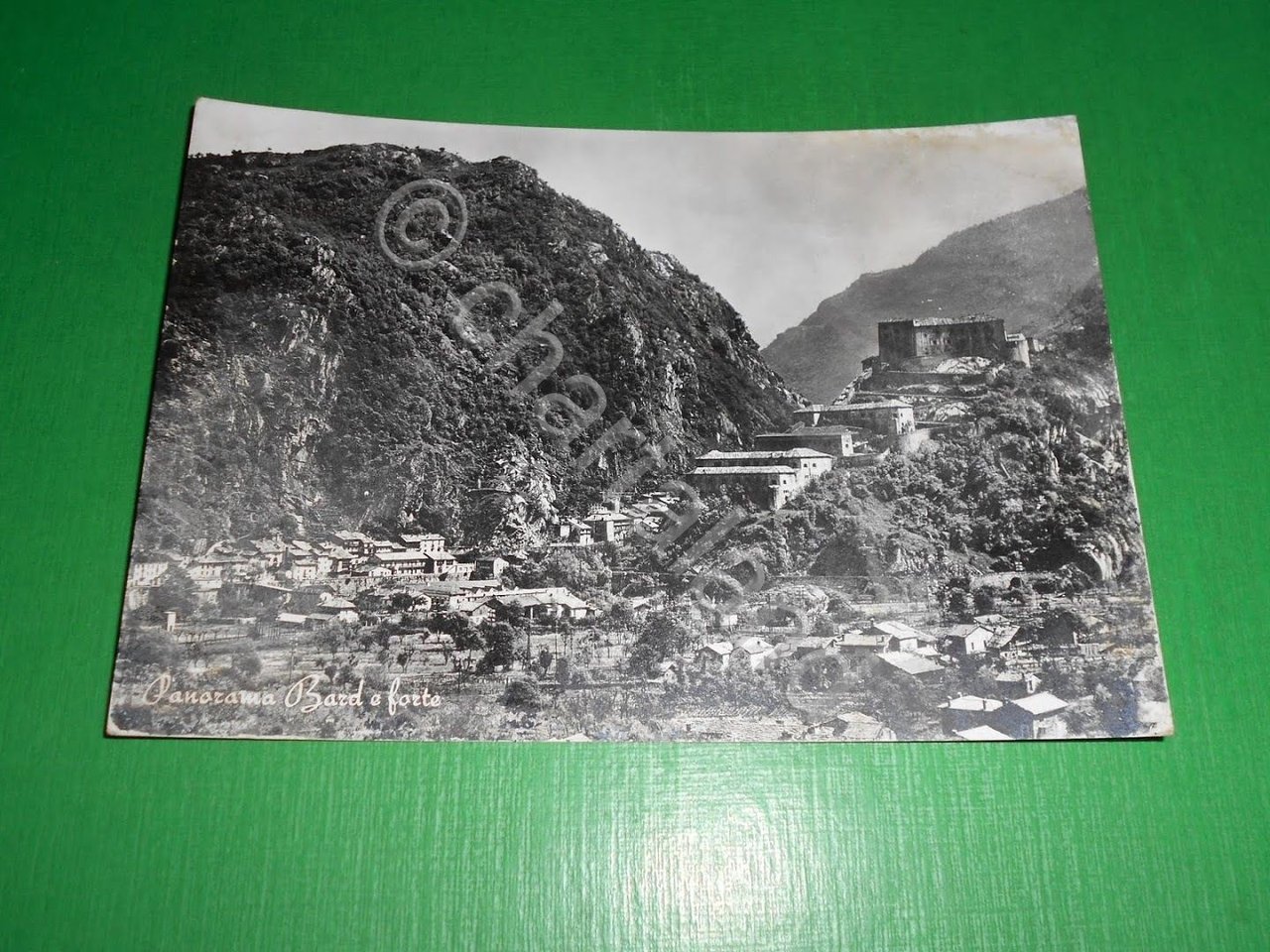 Cartolina Forte di Bard - Panorama 1959.