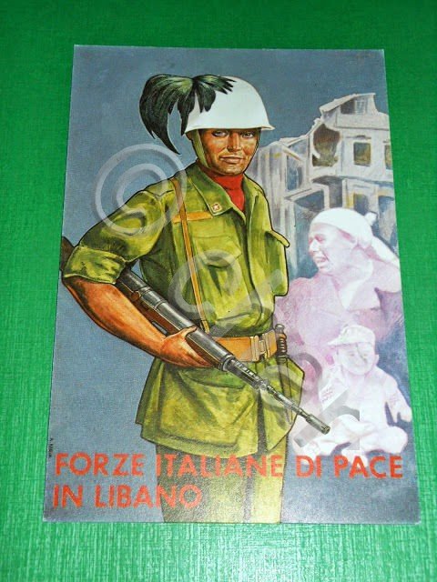 Cartolina Forze Italiane di Pace in Libano - Bersaglieri - …