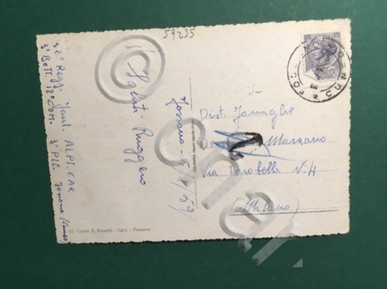 Cartolina Fossano - Casermette - C.A.R. - 1959