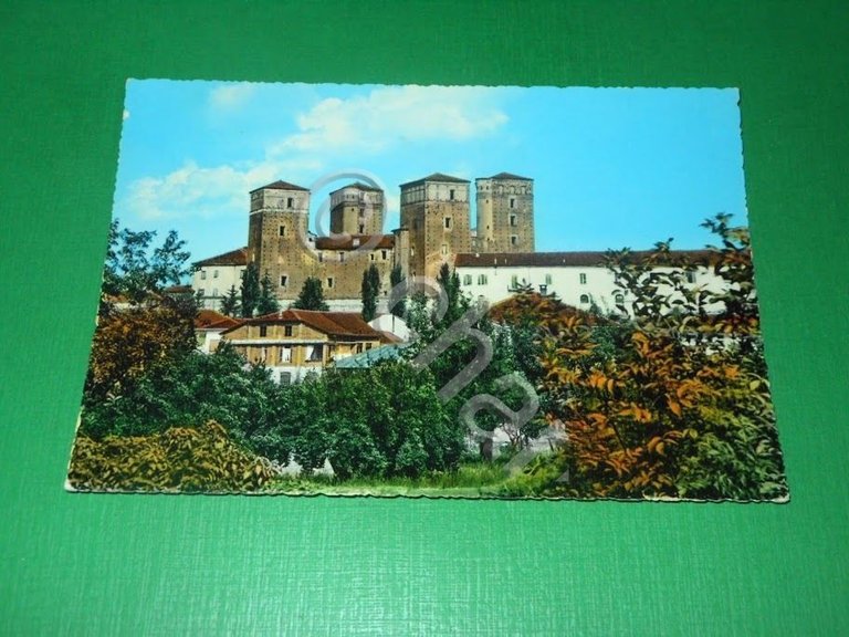 Cartolina Fossano - Torri Principi d' Acaia 1968.