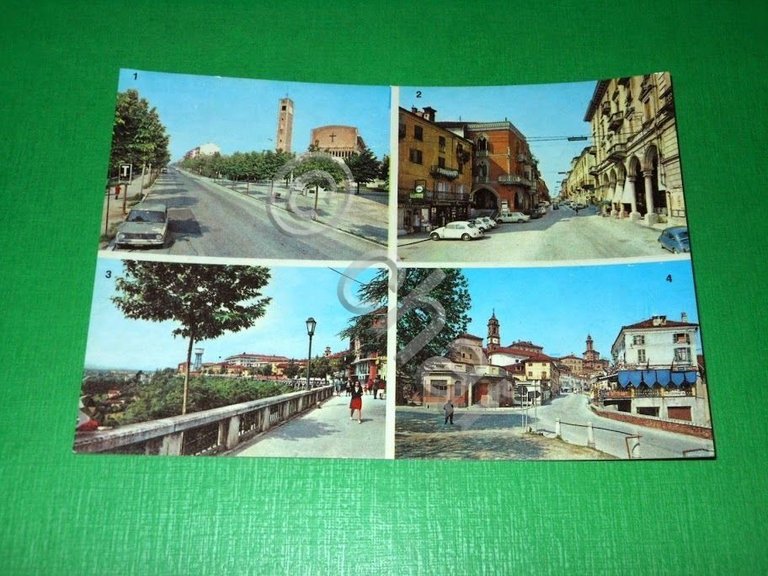 Cartolina Fossano - Vedute diverse 1974.