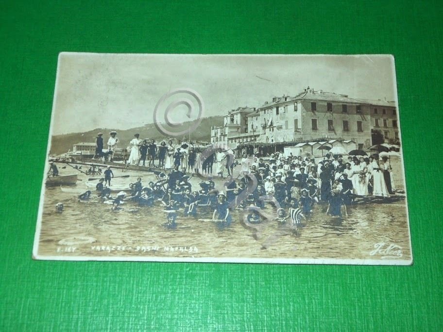 Cartolina Foto Varazze - Bagni Mafalda 1906.